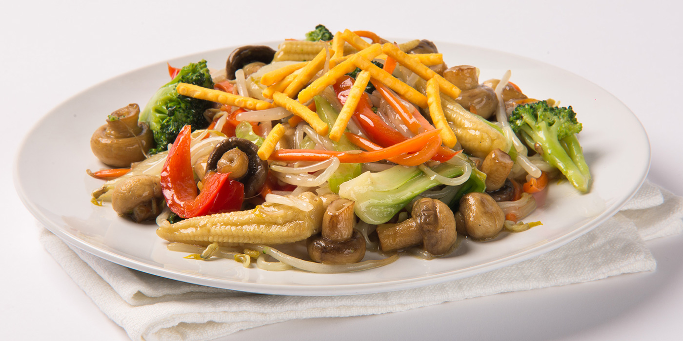 Vegetable Mushroom Chow Mein